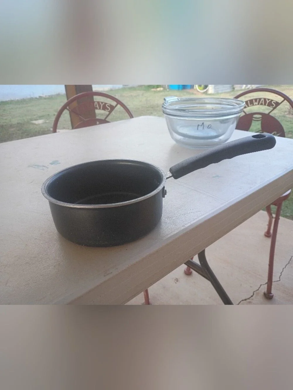 Black Nonstick Saucepan with Comfortable Handle